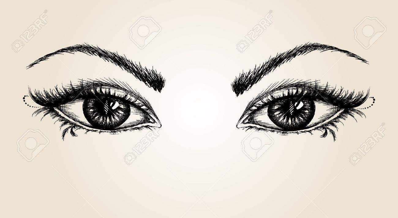 63442929-pair-of-eyes-hand-drawing-vector-illustration